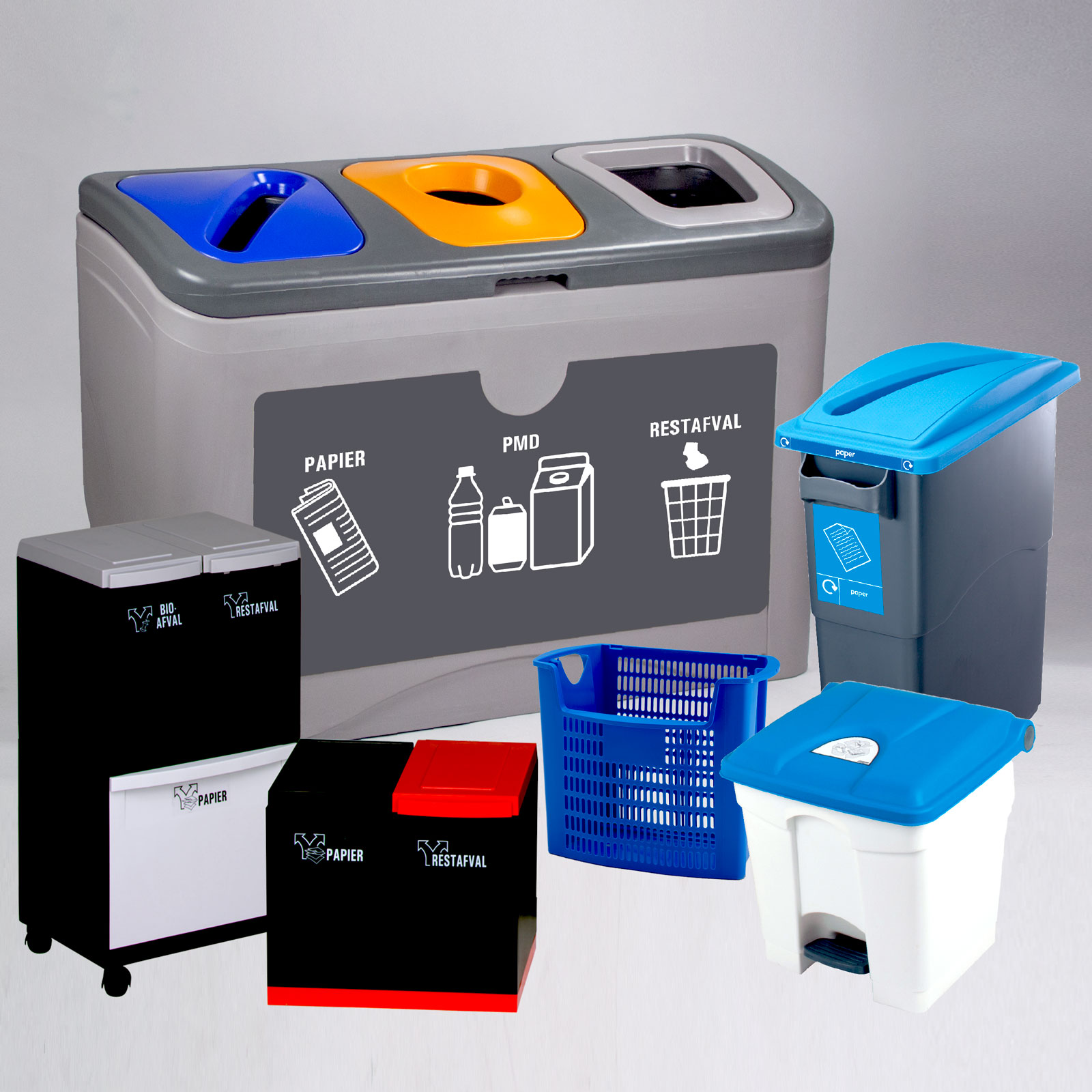 Abfallbehälter abfall und reinigung kunststoff mülltonne mit riegel deckel  Artikelzustand: Neu